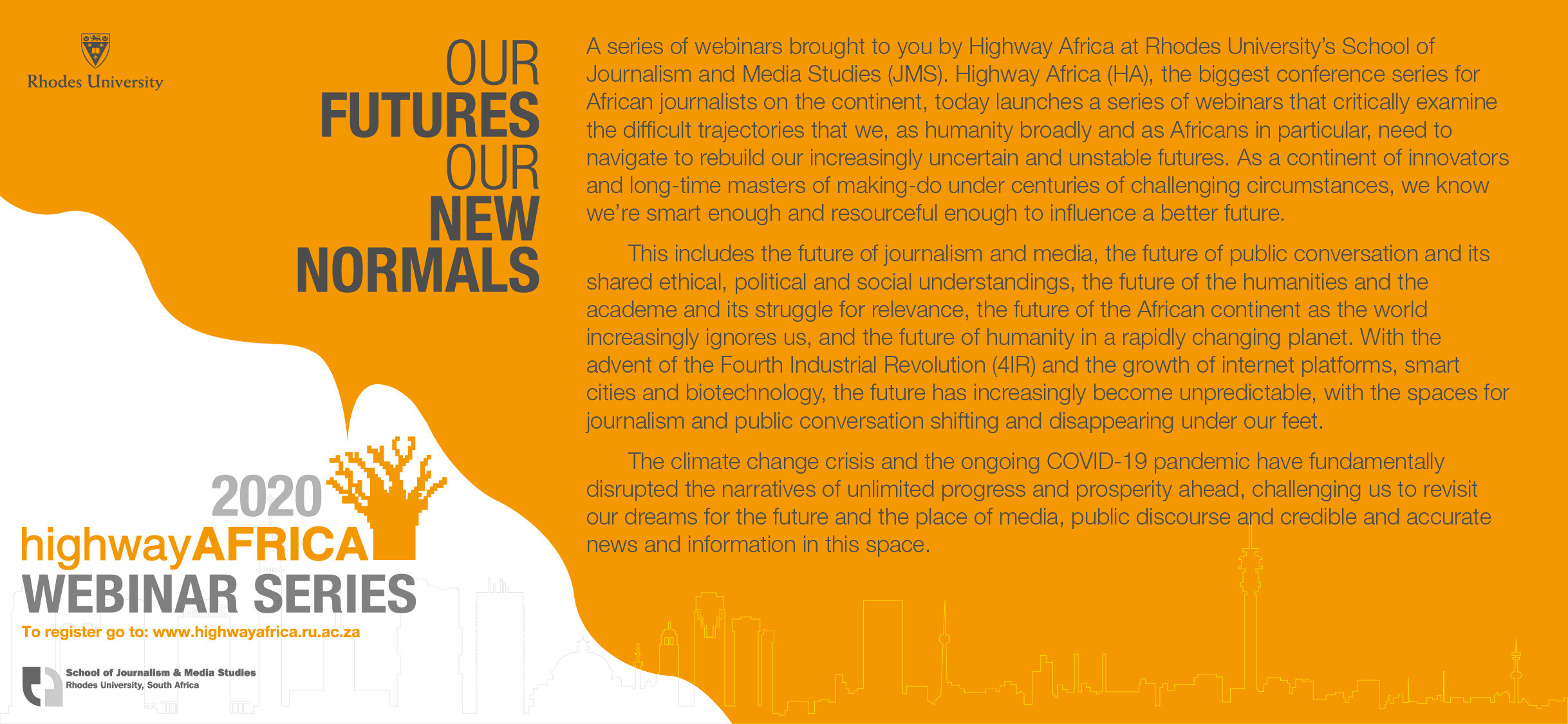 Highway Africa launches high-level media webinars